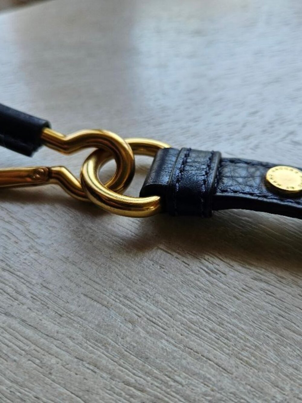 Marc by Marc Jacobs Navy Blue  Leather Bag Strap New - Picture 10 of 14
